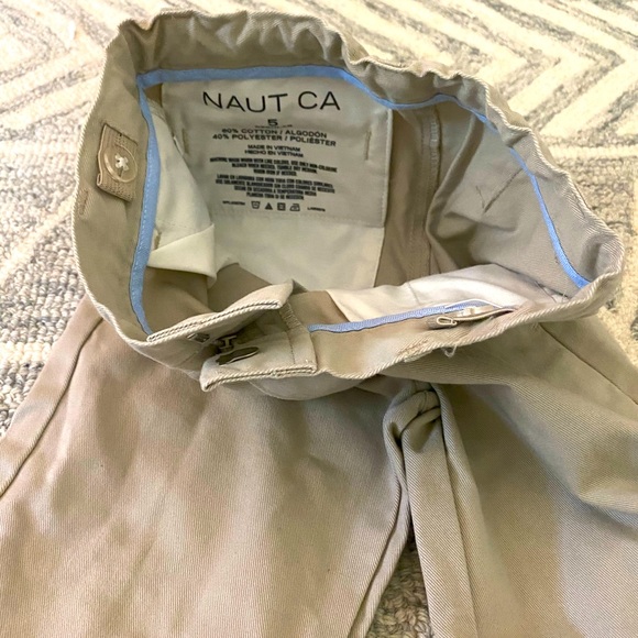 Boys Nautica Khakis Sz 5 - Picture 2 of 3